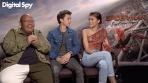 Tom Holland, Zendaya & Jacob Batalon discuss Ned's EVIL TURN in Spiderman Far From Home!