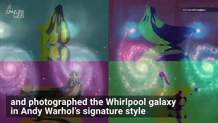 This 'Warhol' Whirlpool Galaxy Helps Humans See What's Invisible to Us