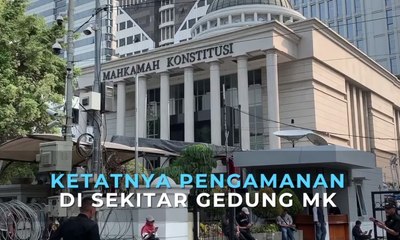 Ketatnya Pengamanan di Sekitar Gedung MK