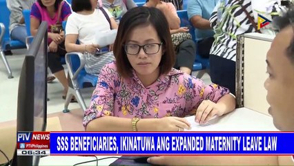 SSS beneficiaries, ikinatuwa ang Expanded Maternity Leave Law
