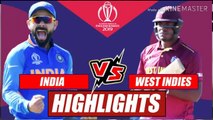 India vs West Indies - Match Highlights | ICC World Cup 2019