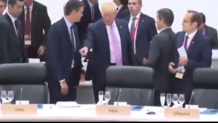 Trump manda sentarse a Sánchez en la cumbre del G-20.