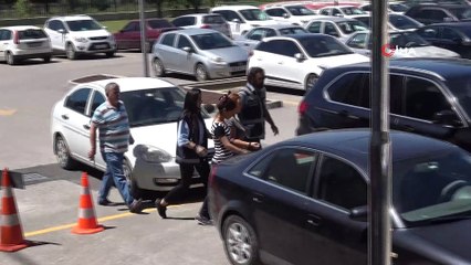 Suçüstü yakalanan hırsızlık zanlıları adliyeye sevk edildi