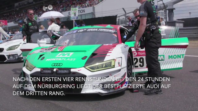 24h Nürburgring 2019 Audi R8 LMS - Zwischenstand nach vier Rennstunden