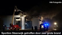 Sportinn Steenwijk getroffen door zeer grote brand