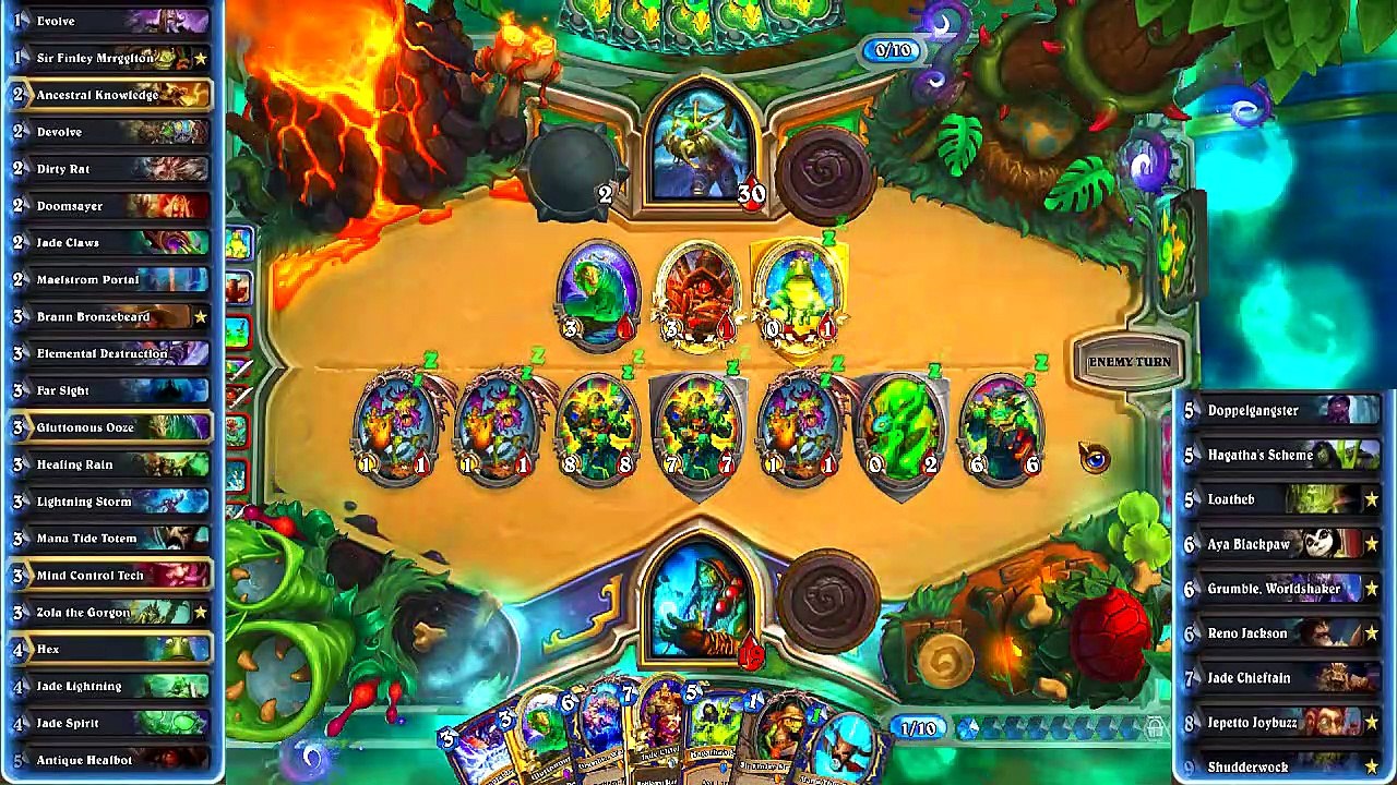 Hearthstone | WILD | S63: Reno Aya Shaman vs Valanar Rogue, Patron Warrior