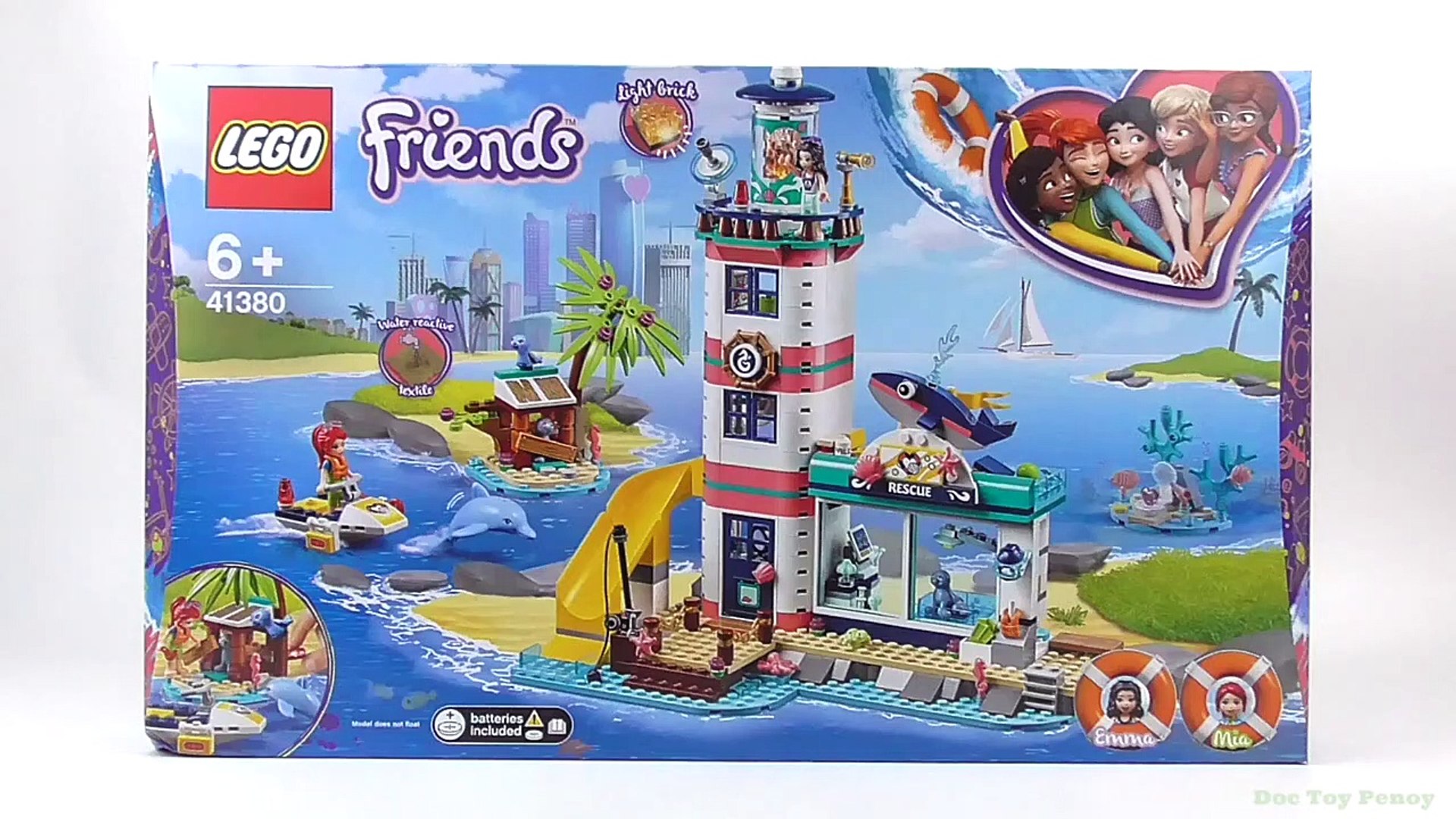 LEGO Friends Lighthouse Rescue Center (41380) - Toy Unboxing and Speed  Build - video Dailymotion