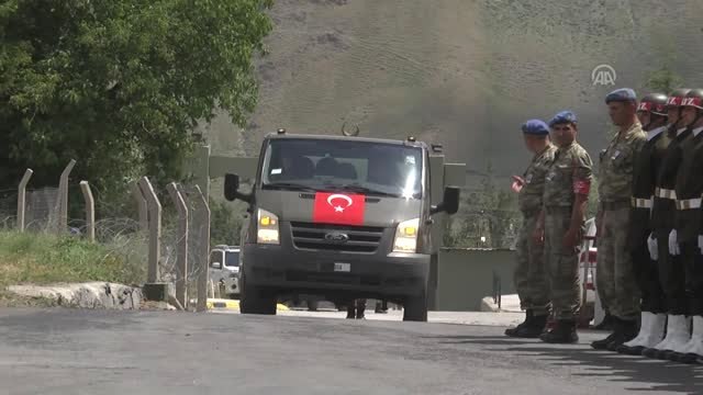 Şehit asker Kadir Yıldırım için tören - HAKKARİ