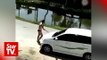 Underwear-clad man challenges Sibu motorists to fight