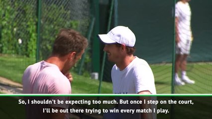 Murray trying to dampen expectations despite competitive instinct