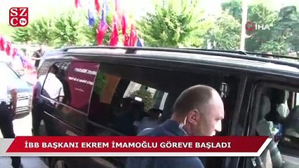 İBB Başkanı İmamoğlu mesaiye başladı