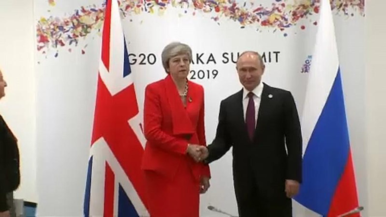 G -20: May trifft Putin