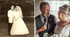 Des grands-parents célèbrent leur 60e anniversaire de mariage avec de sublimes photos de mariages réalisées par leur petite-fille