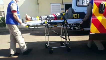 Homem é socorrido após queda no Santa Felicidade