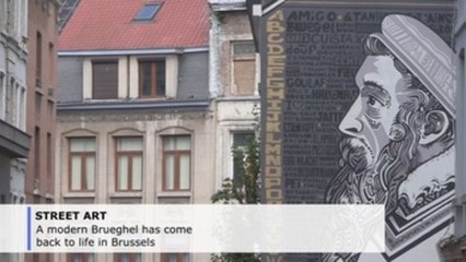 Brueghel brought back to life by Brussels street art