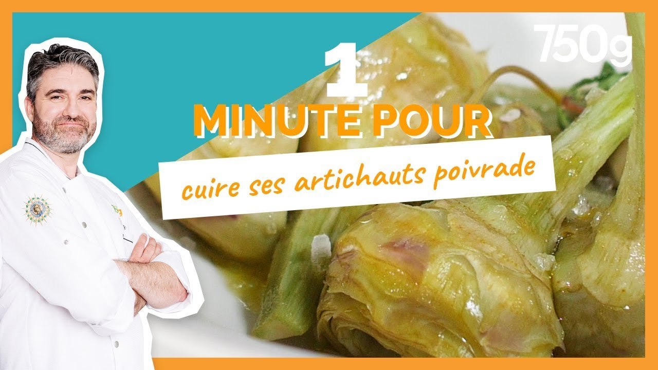 1 min pour ... Cuire ses artichauts poivrade - 750g
