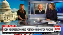 Brianna Keilar speaking with Kate Bedingfield, Biden deputy Campaign Manager on Biden reverses long-Held position on abortion funding. @brikeilarcnn @KBeds