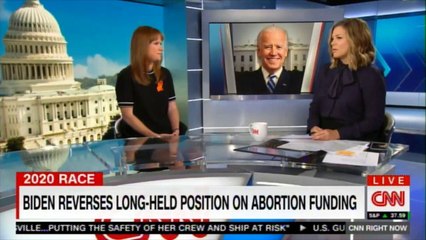 Brianna Keilar speaking with Kate Bedingfield, Biden deputy Campaign Manager on Biden reverses long-Held position on abortion funding. @brikeilarcnn @KBeds