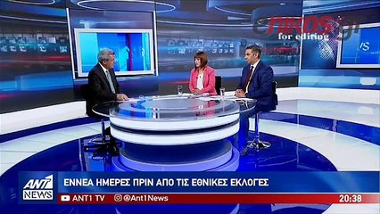 Σβίγκου - Ιωαννίδης στον ΑΝΤ1 για τις εκλογές