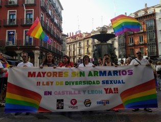 Unas 500 personas exigen la ley de diversidad sexual en CyL