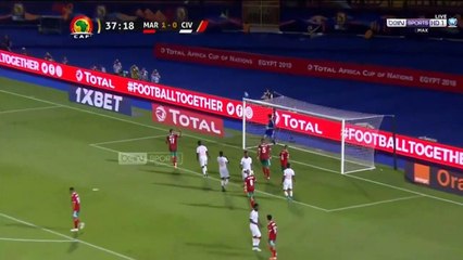 ملخص مباراة المغرب والكوت ديفوار - 1 - 0 تألق المغرب وهدف عالمي 