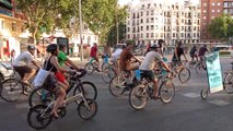 Ciclistas recorren Madrid para pedir continuidad de Madrid Central