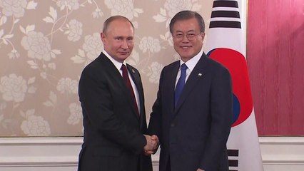 한러 정상회담 111분 늦게 시작...푸틴 일정 지연 탓 / YTN