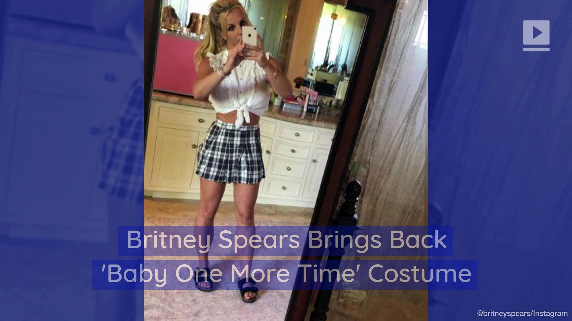 Britney Spears Brings Back Baby One More Time Costume Video Dailymotion