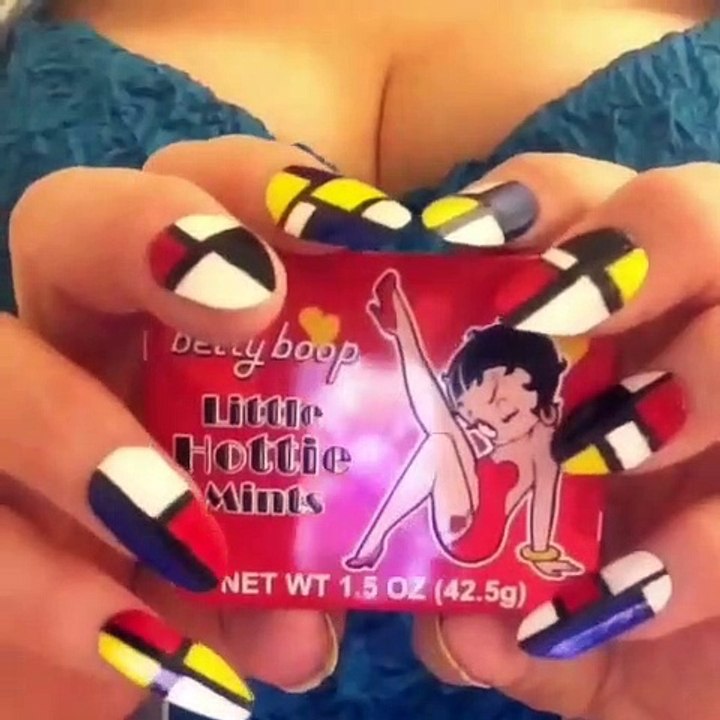 My nail art inspired by Piet Mondrian