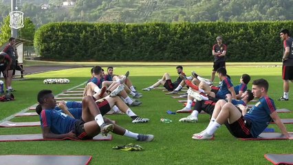 Entrenamiento de España Sub21 para preparar la final ante Alemania en el Europeo