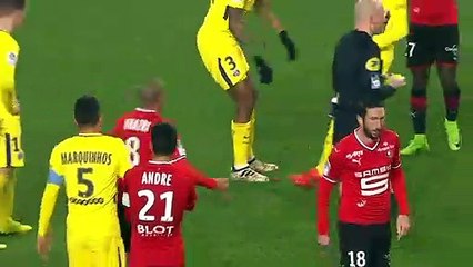 16/12/17 : SRFC-PSG : carton rouge André (63')