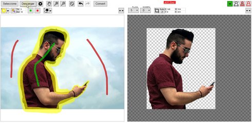 Quitar fondo a una imagen online | Remove background Free