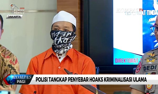 Polisi Tangkap Penyebar Hoaks Kriminalisasi Ulama