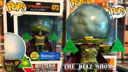 Spiderman Mysterio Funko Pop Walmart Exclusive Glow In The Dark Marvel  Far From Home Movie Review