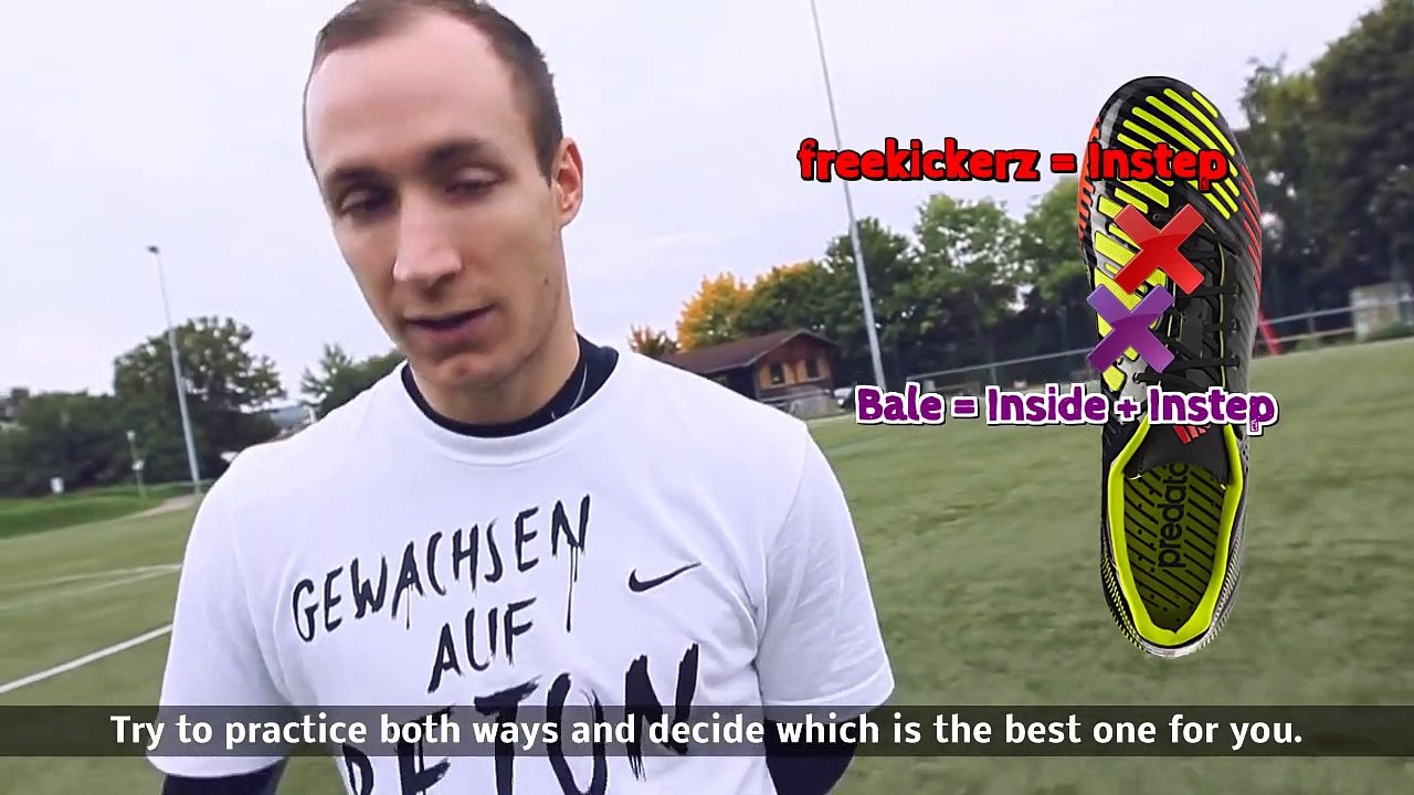 How to shoot a Top Spin Dip Free Kick like Bale & Ronaldo by freekickerz