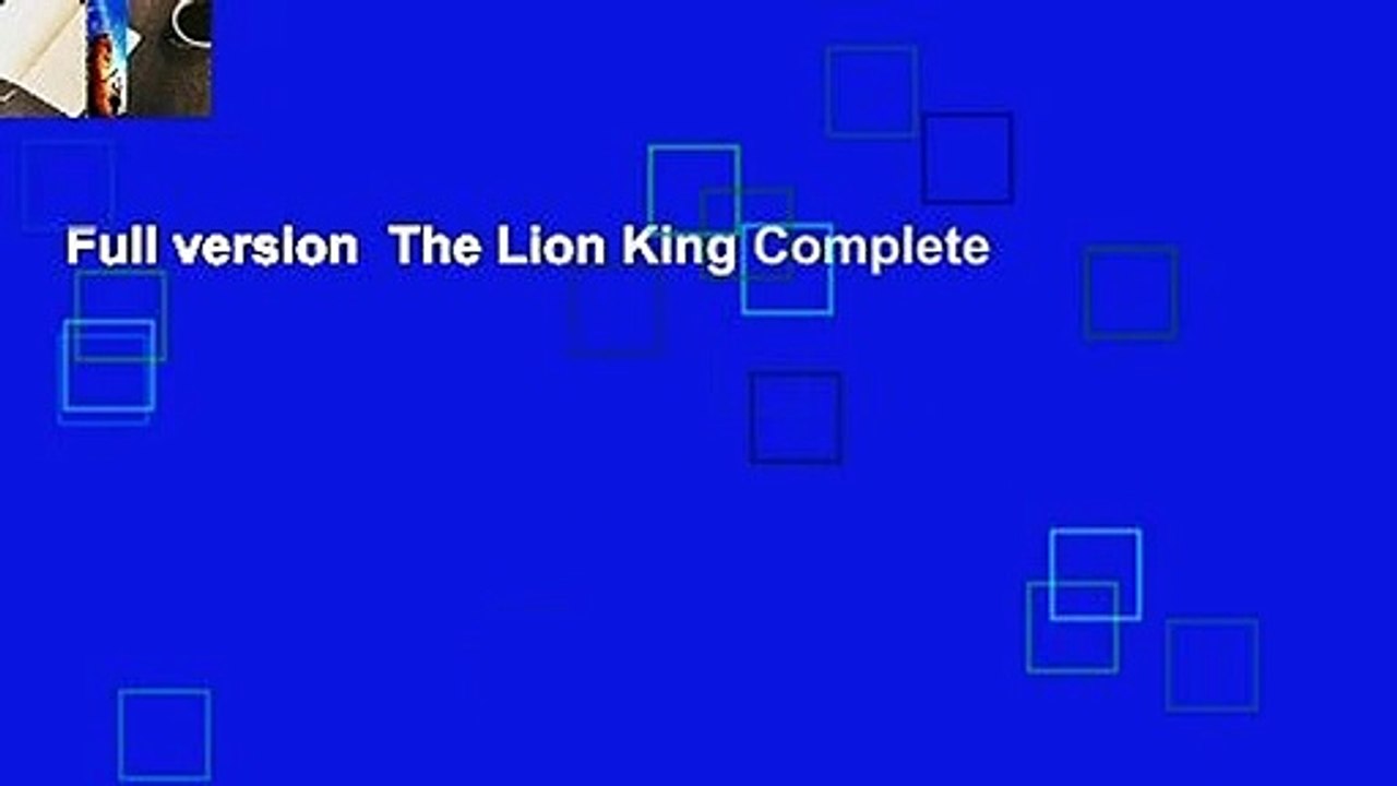 Full version  The Lion King Complete