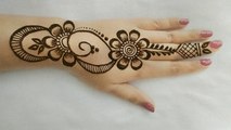 Flower Stylish Back Hand Mehndi Designs Simple Easy Beautiful