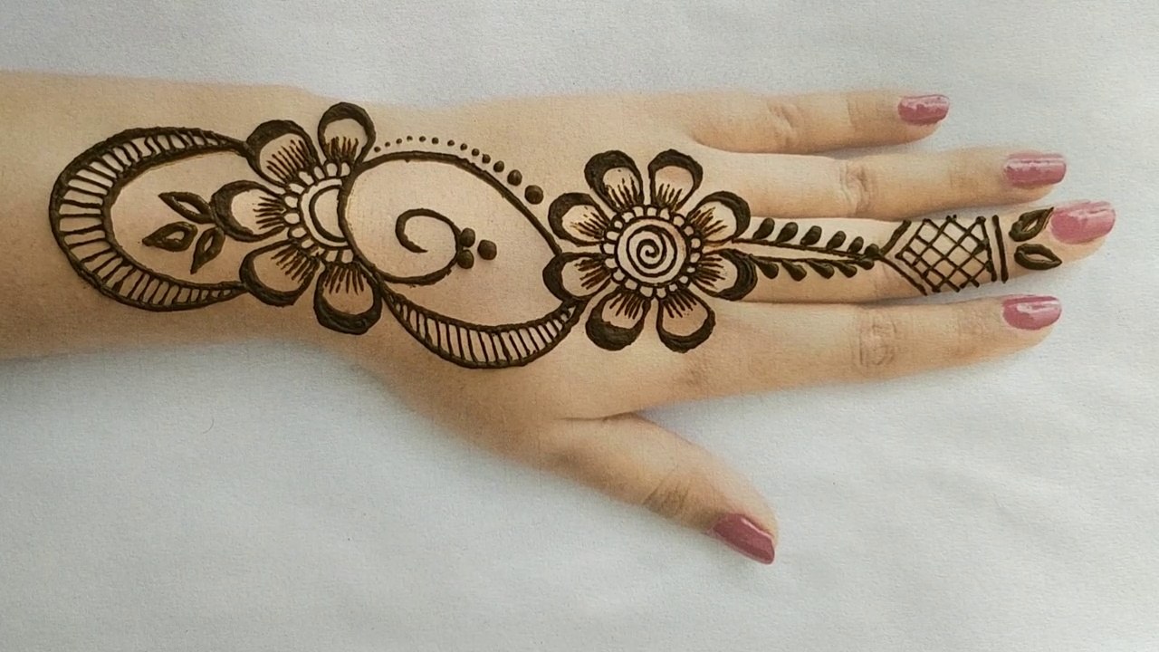 Featured image of post Full Hand Simple Mehndi Design Easy And Beautiful Back Hand