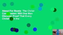 About For Books  The Christ Commission: Will One Man Discover Proof That Every Christian in the