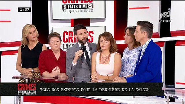 Pour la dernière de la saison de la quotidienne de Crimes et Faits Divers sur NRJ12, Jean-Marc Morandini a réuni tous ses experts Psy et Avocats et présenté 2 nouveaux venus