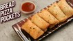 Bread Pizza Pockets - Veg Pizza Pockets Recipe - Monsoon Recipe - Bread Pizza Puff - Bhumika
