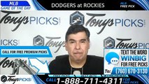 Dodgers vs Rockies MLB Pick 6/29/2019