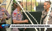Polisi Amankan KPU Jelang Penetapan Pemenang Pilpres