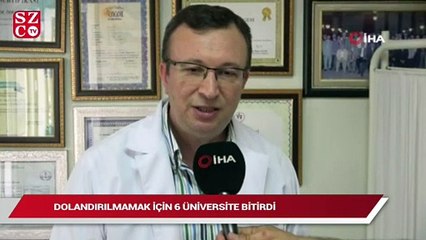 Dolandırılmamak için 6 üniversite bitirdi