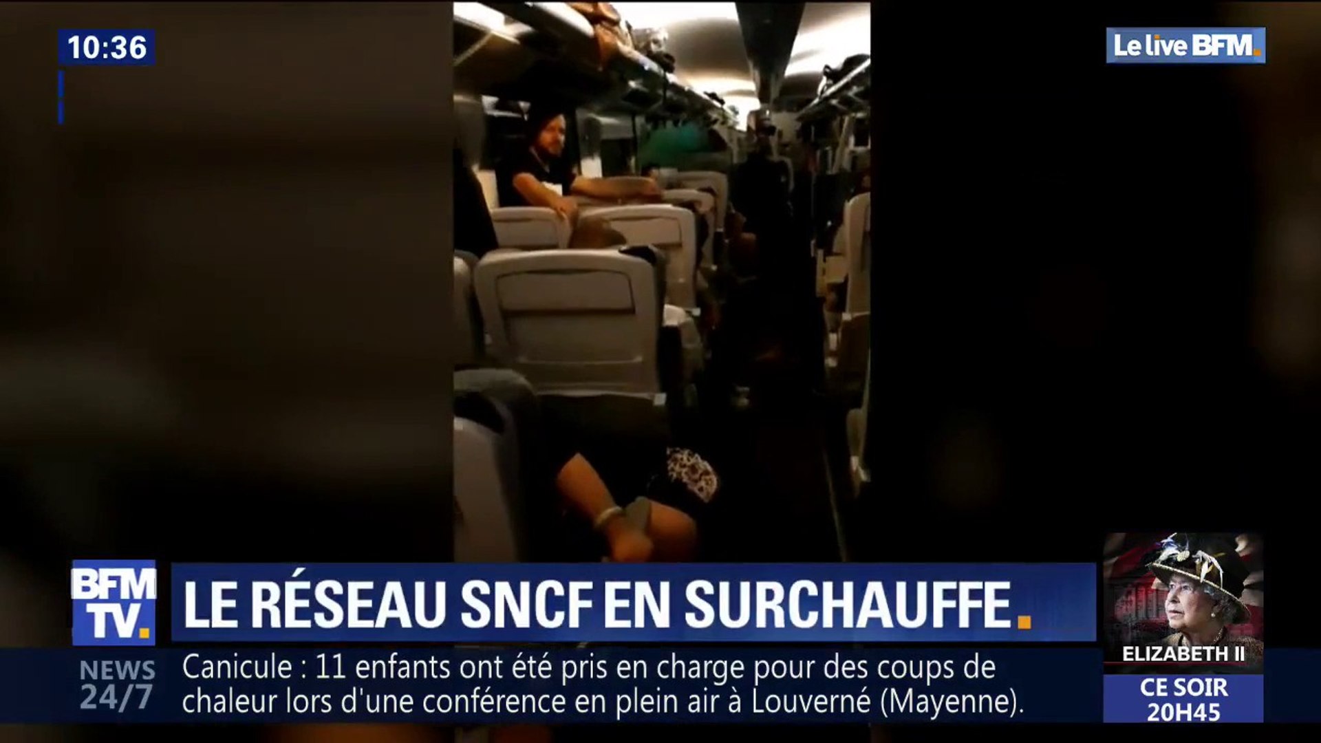 Les passagers d'un Intercités Paris-Clermont sont restés bloqués toute une  nuit dans le train sans eau ni climatisation - Vidéo Dailymotion