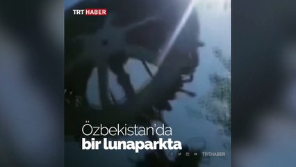 Lunaparkta eğlence aracı koptu, o anlar kameraya yansıdı