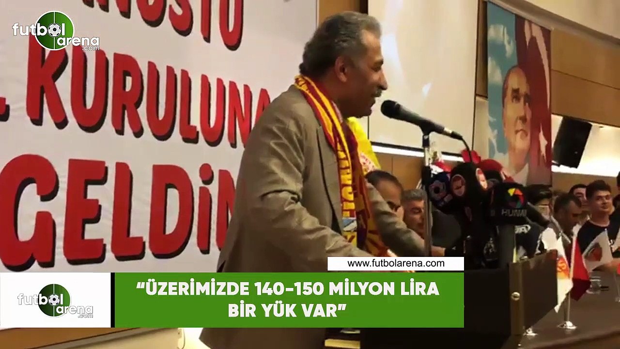 Erol Bedir: "Üzerimizde 140-150 milyon lira bir yük var"
