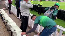 Pakistani supporters cleaning up after Pakistan Vs New Zealand game at Birmingham