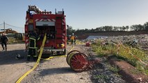 Entraînement des pompiers au centre d’enfouissement des déchets