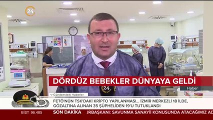 Ürdünlü çiftin dördüz bebekleri İstanbul'da dünyaya geldi